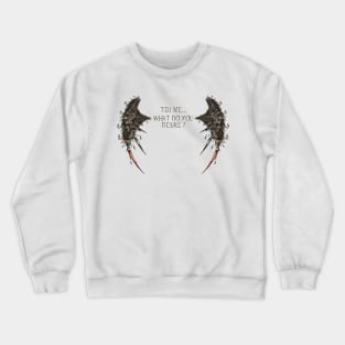 Lucifer Morningstar What Do You Desire? - Mightbelucifer Crewneck Sweatshirt